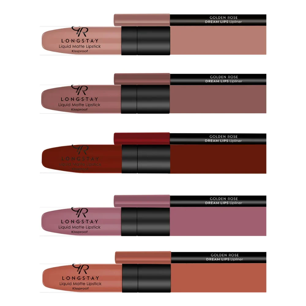 Golden Rose Matte LipKit (Liquid Matte Lipstick & Lipliner)
